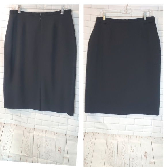 Kasper Black Pencil Skirt - Picture 1 of 8